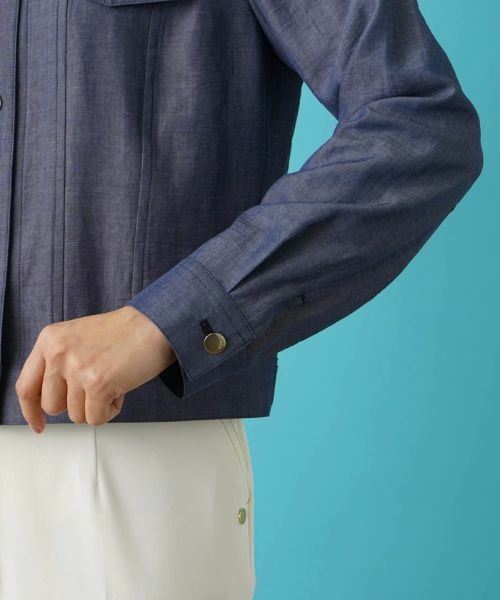 Leilian / レリアン テーラードジャケット | デニム調ジャケット | 詳細9