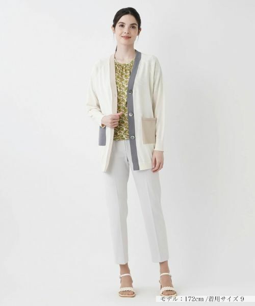 Leilian / レリアン カーディガン・ボレロ | Vネックニットカーディガン | 詳細1