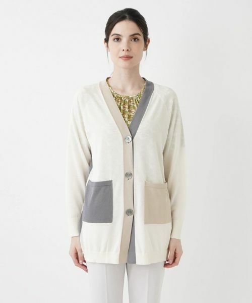 Leilian / レリアン カーディガン・ボレロ | Vネックニットカーディガン | 詳細4