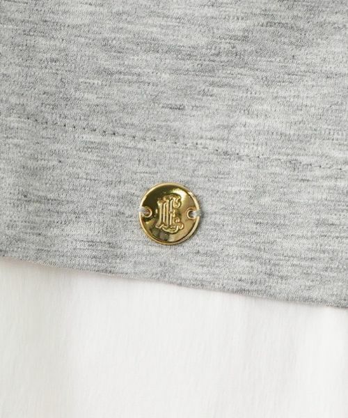 Leilian / レリアン シャツ・ブラウス | シャツ切替え半袖プルオーバー | 詳細13