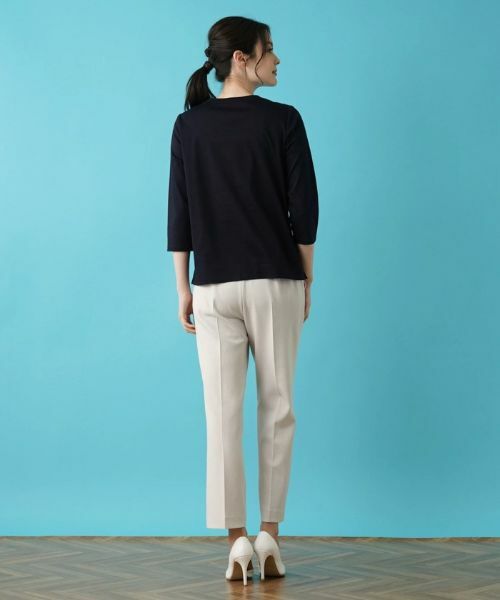 Leilian / レリアン Tシャツ | ロゴ7分袖カットソー | 詳細14