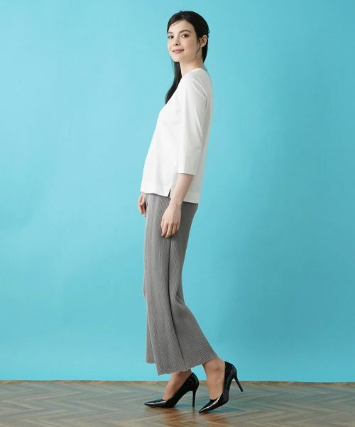 Leilian / レリアン Tシャツ | ロゴ7分袖カットソー | 詳細2