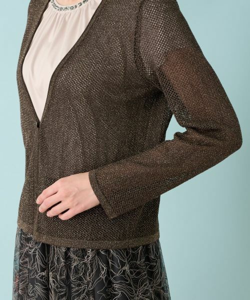 Leilian / レリアン カーディガン・ボレロ | メッシュカーディガン | 詳細10
