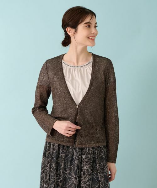 Leilian / レリアン カーディガン・ボレロ | メッシュカーディガン | 詳細12