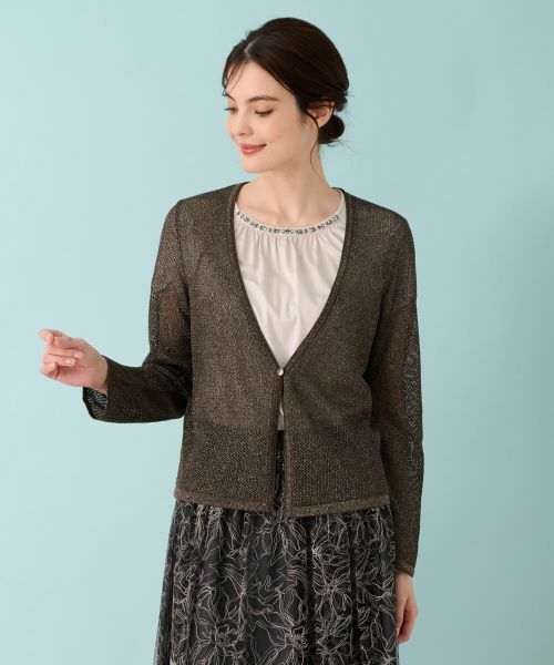Leilian / レリアン カーディガン・ボレロ | メッシュカーディガン | 詳細13