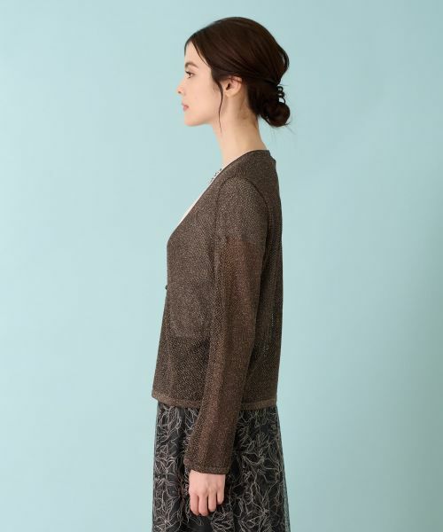Leilian / レリアン カーディガン・ボレロ | メッシュカーディガン | 詳細6