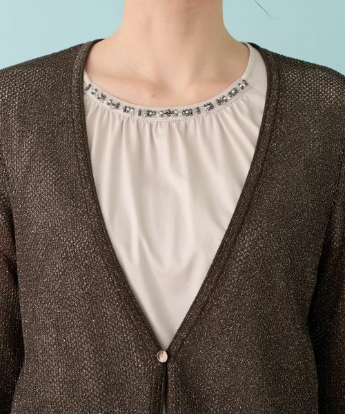 Leilian / レリアン カーディガン・ボレロ | メッシュカーディガン | 詳細8