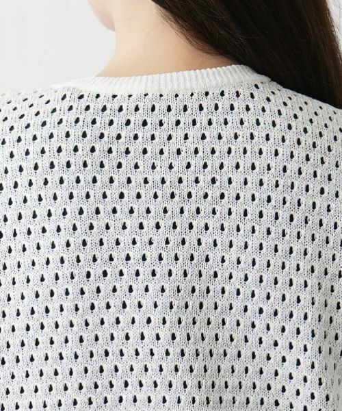 Leilian / レリアン カーディガン・ボレロ | アイレット柄前ジップカーディガン | 詳細25