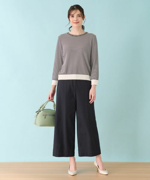 Leilian / レリアン ニット・セーター | ボーダーニットインナー | 詳細1