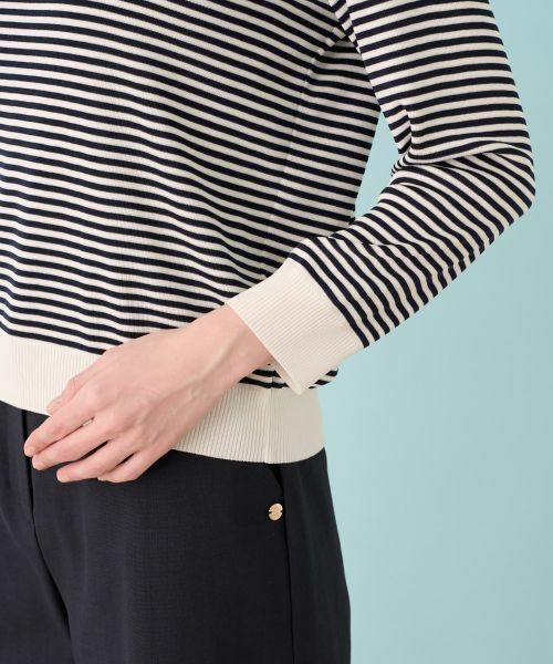Leilian / レリアン ニット・セーター | ボーダーニットインナー | 詳細11