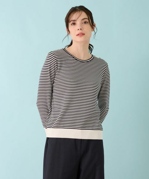 Leilian / レリアン ニット・セーター | ボーダーニットインナー | 詳細3