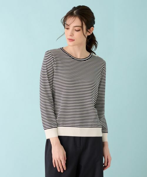 Leilian / レリアン ニット・セーター | ボーダーニットインナー | 詳細4