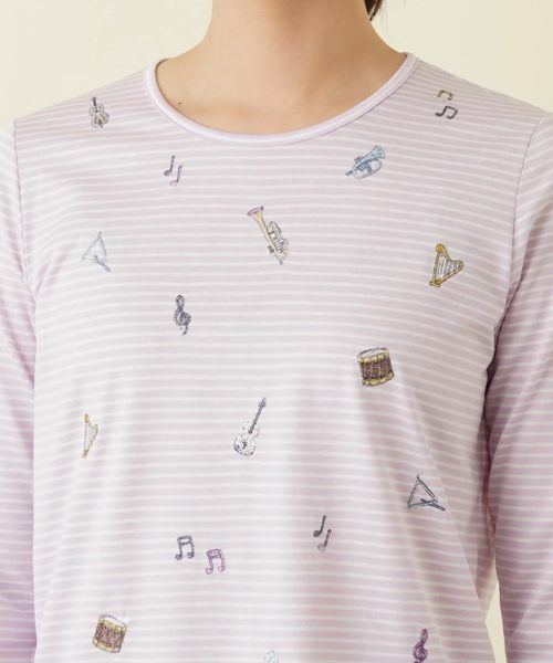 Leilian / レリアン Tシャツ | 7分袖ボーダーカットソー | 詳細15