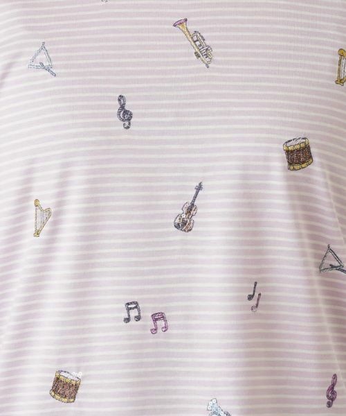 Leilian / レリアン Tシャツ | 7分袖ボーダーカットソー | 詳細19