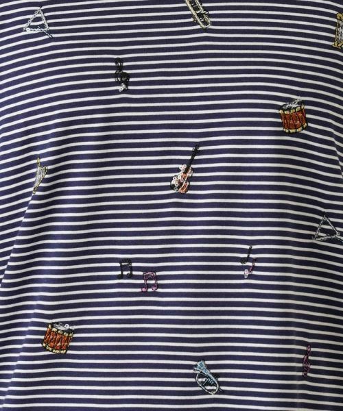 Leilian / レリアン Tシャツ | 7分袖ボーダーカットソー | 詳細8