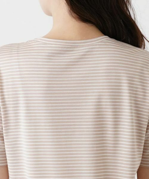 Leilian / レリアン Tシャツ | フルーツ刺繍ボーダーTシャツ | 詳細8