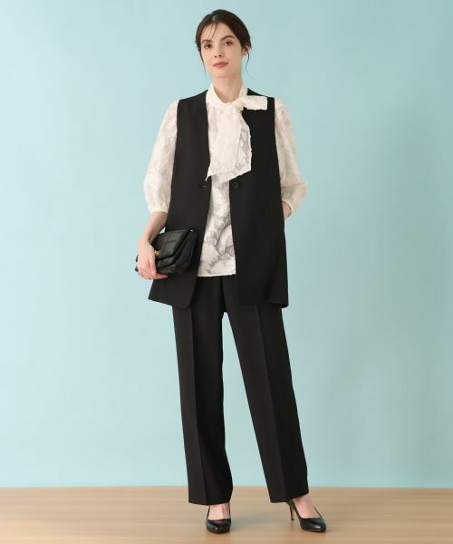 Leilian / レリアン テーラードジャケット | 洗えるジレ | 詳細1