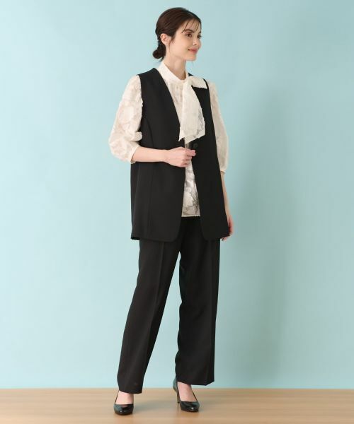 Leilian / レリアン テーラードジャケット | 洗えるジレ | 詳細17