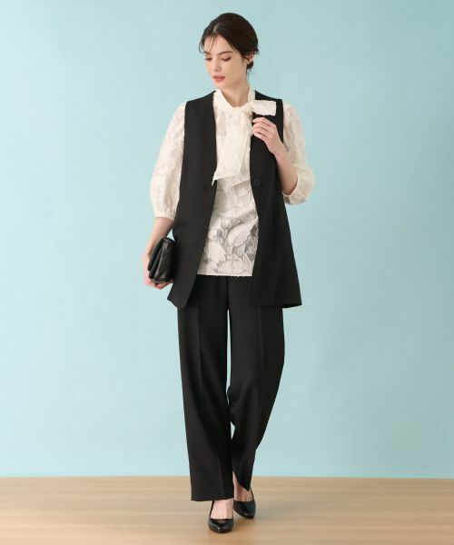 Leilian / レリアン テーラードジャケット | 洗えるジレ | 詳細18