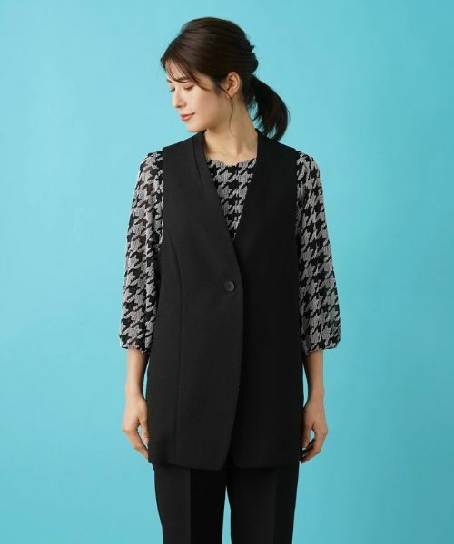 Leilian / レリアン テーラードジャケット | 洗えるジレ | 詳細23