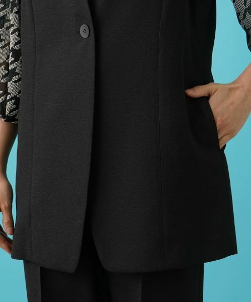 Leilian / レリアン テーラードジャケット | 洗えるジレ | 詳細29