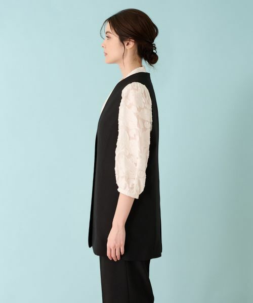 Leilian / レリアン テーラードジャケット | 洗えるジレ | 詳細5