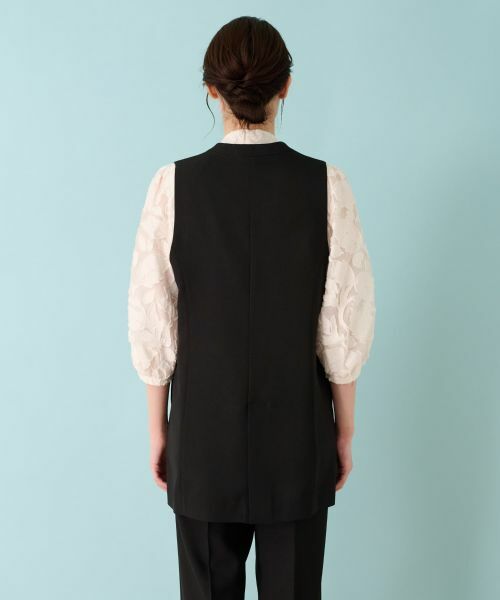 Leilian / レリアン テーラードジャケット | 洗えるジレ | 詳細6