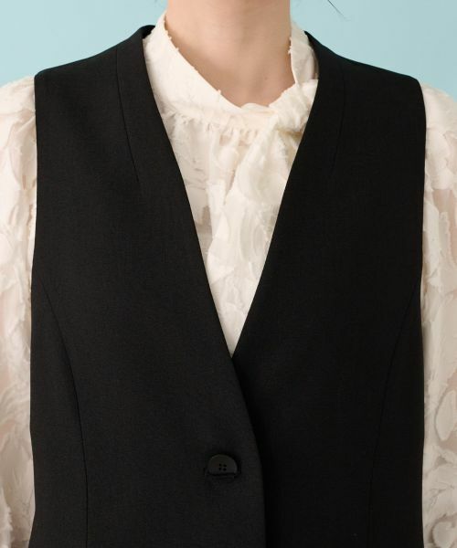 Leilian / レリアン テーラードジャケット | 洗えるジレ | 詳細7