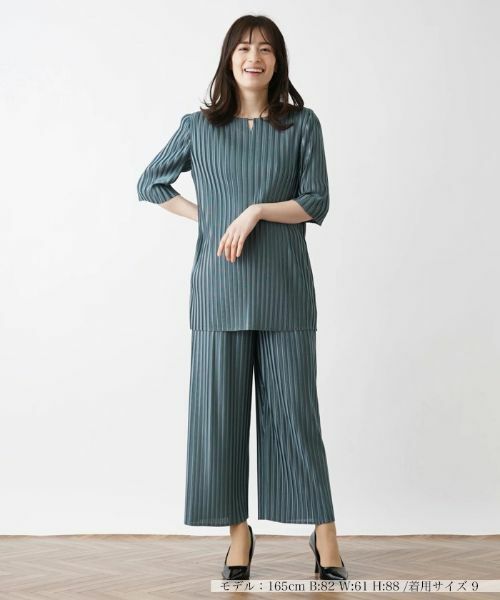 Leilian / レリアン シャツ・ブラウス | 洗えるプリーツブラウス【セットアップ】 | 詳細10