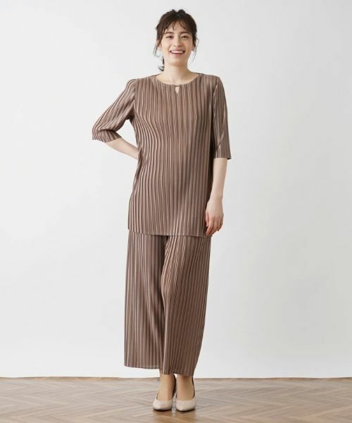 Leilian / レリアン シャツ・ブラウス | 洗えるプリーツブラウス【セットアップ】 | 詳細13