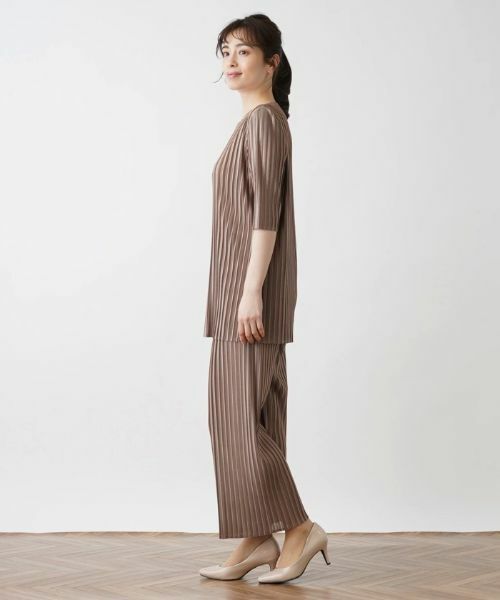 Leilian / レリアン シャツ・ブラウス | 洗えるプリーツブラウス【セットアップ】 | 詳細14