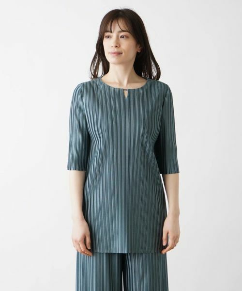 Leilian / レリアン シャツ・ブラウス | 洗えるプリーツブラウス【セットアップ】 | 詳細16