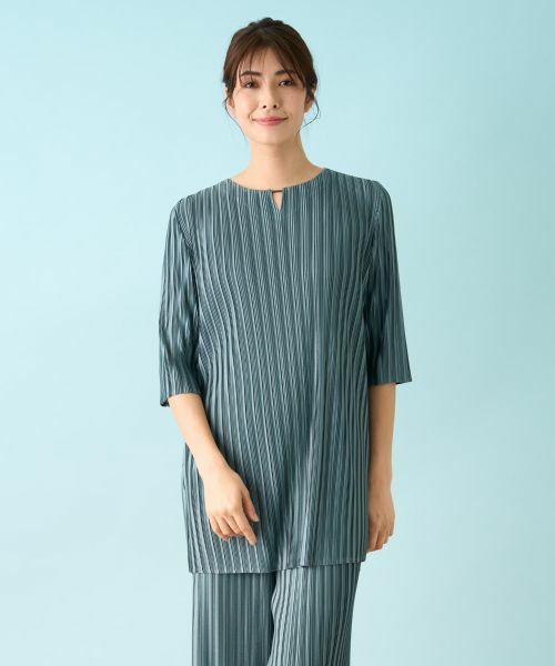 Leilian / レリアン シャツ・ブラウス | 洗えるプリーツブラウス【セットアップ】 | 詳細2
