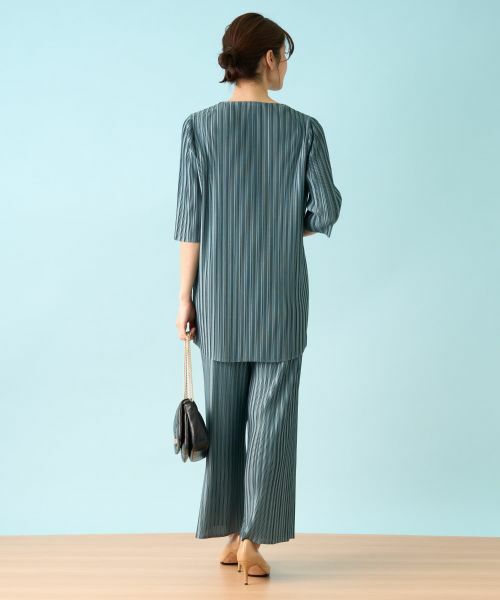 Leilian / レリアン シャツ・ブラウス | 洗えるプリーツブラウス【セットアップ】 | 詳細7