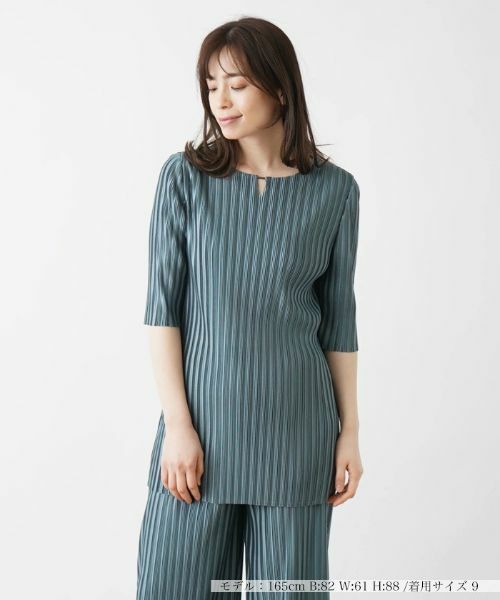 Leilian / レリアン シャツ・ブラウス | 洗えるプリーツブラウス【セットアップ】 | 詳細9