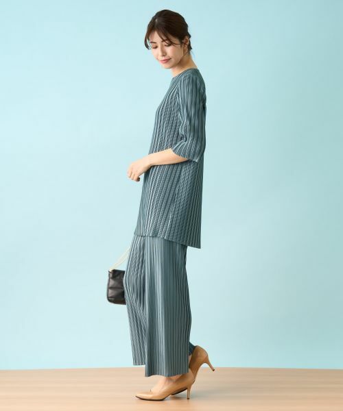 Leilian / レリアン その他パンツ | 洗えるワイドパンツ【セットアップ】 | 詳細2