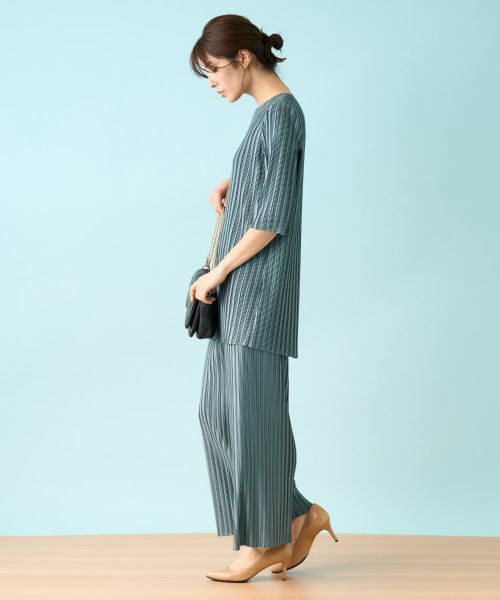 Leilian / レリアン その他パンツ | 洗えるワイドパンツ【セットアップ】 | 詳細3