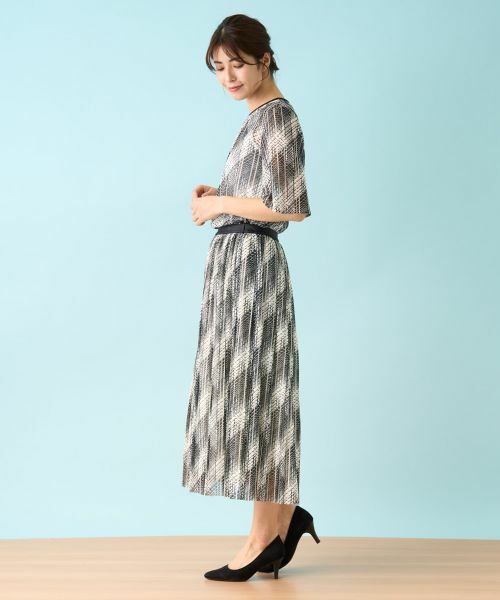 Leilian / レリアン ロング・マキシ丈スカート | 洗えるモノトーンプリーツスカート【パワーネット】 | 詳細12