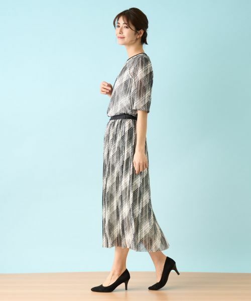 Leilian / レリアン ロング・マキシ丈スカート | 洗えるモノトーンプリーツスカート【パワーネット】 | 詳細13