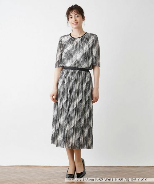 Leilian / レリアン ロング・マキシ丈スカート | 洗えるモノトーンプリーツスカート【パワーネット】 | 詳細20