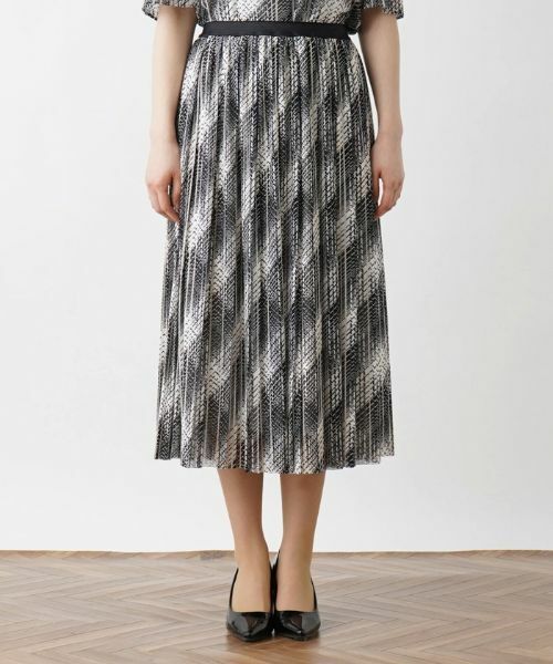 Leilian / レリアン ロング・マキシ丈スカート | 洗えるモノトーンプリーツスカート【パワーネット】 | 詳細23