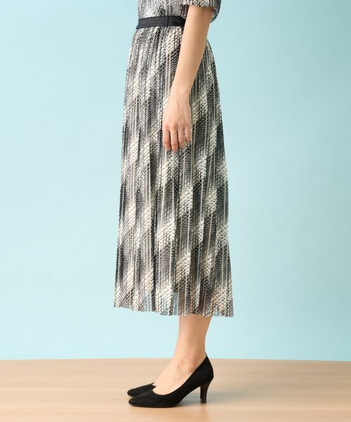 Leilian / レリアン ロング・マキシ丈スカート | 洗えるモノトーンプリーツスカート【パワーネット】 | 詳細5
