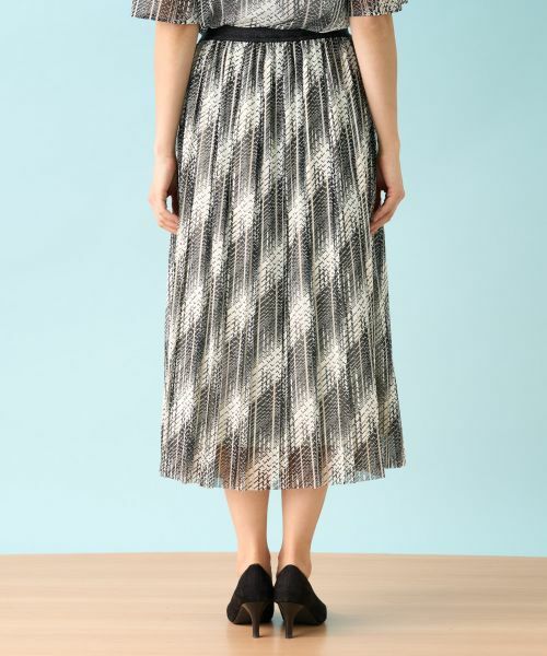 Leilian / レリアン ロング・マキシ丈スカート | 洗えるモノトーンプリーツスカート【パワーネット】 | 詳細7