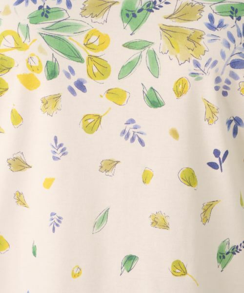 Leilian / レリアン Tシャツ | リーフ柄プリントインナー | 詳細13