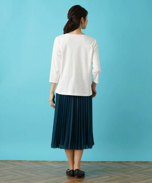 Leilian / レリアン Tシャツ | リーフ柄プリントインナー | 詳細19