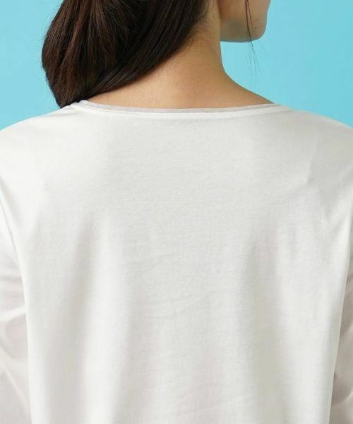 Leilian / レリアン Tシャツ | リーフ柄プリントインナー | 詳細25