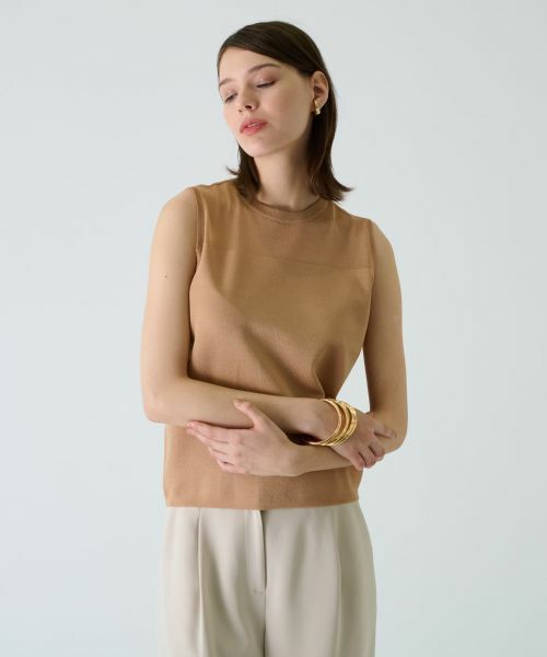 Leilian / レリアン ニット・セーター | ノースリーブニットプルオーバー | 詳細1
