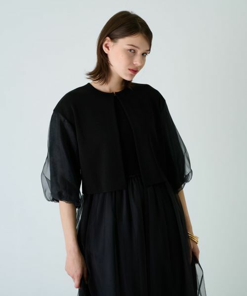 Leilian / レリアン カーディガン・ボレロ | 【店舗人気】ノーカラーカーディガン | 詳細1