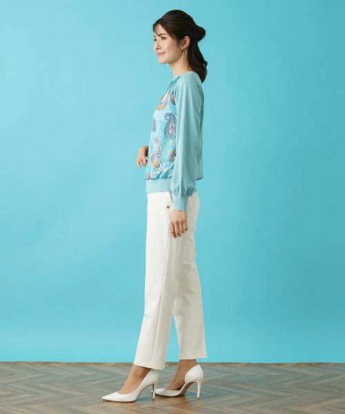 Leilian / レリアン ニット・セーター | ペイズリー柄ニットプルオーバー【RATTI】 | 詳細2