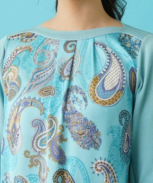 Leilian / レリアン ニット・セーター | ペイズリー柄ニットプルオーバー【RATTI】 | 詳細7